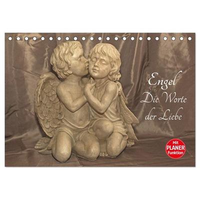 Engel - Die Worte der Liebe (Tischkalender 2026 DIN A5 quer), CALVENDO Monatskalender