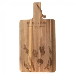 Rechteckiges Brett Maggie - Braun Anderes Holz Amadeus 24x46 cm