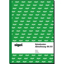 Sigel Formularbuch Reisekostenabrechnung A5 hoch