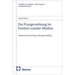 Die Prangerwirkung im Kontext sozialer Medien, Fachbücher von Lenard Ulmer