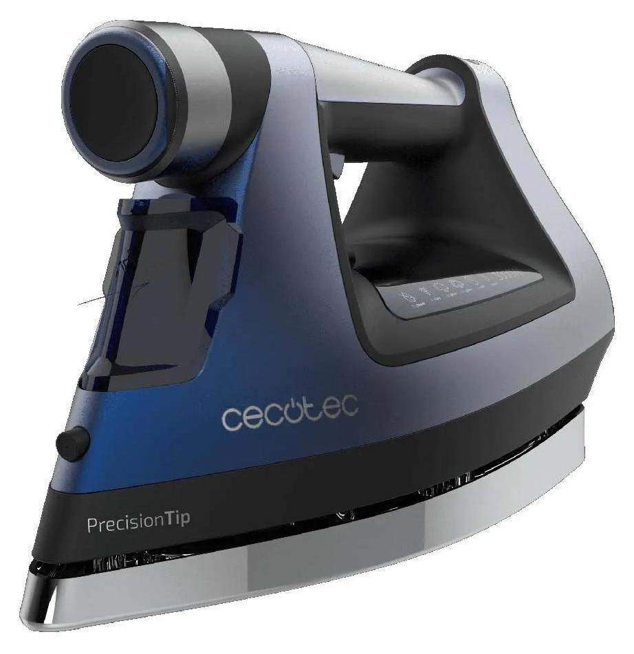 Cecotec IronHero 3000 Sauna i-Pump Stoom- en droogstrijkijzer met anti-aanbaklaag, 300 g/min, Zwart Blauw Grijs