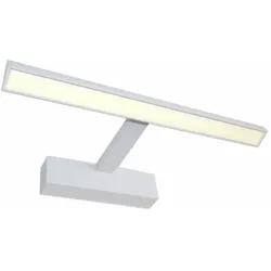 Papuq LED-Wandleuchte 40 cm, matt weiß, 9 W warmweiß 3000 K, schwenkbar.