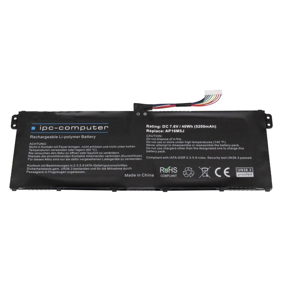 IPC Notebook-Akku AP16M5J Replace 7.6 V 5200 mAh Acer (5200 mAh) (AP16M5J REPLACE)