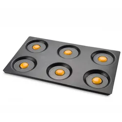 PUJADAS Antihaftbeschichtete Aluminiumplatte Multi Unit GN 1/1 AluminiumNon x20mm