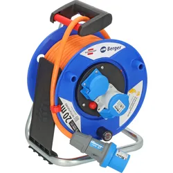 Berger by Brennenstuhl Camping- / Maritim CEE-Kabeltrommel Garant mit 230 V Schutzkontakt-Steckdosen 20 m