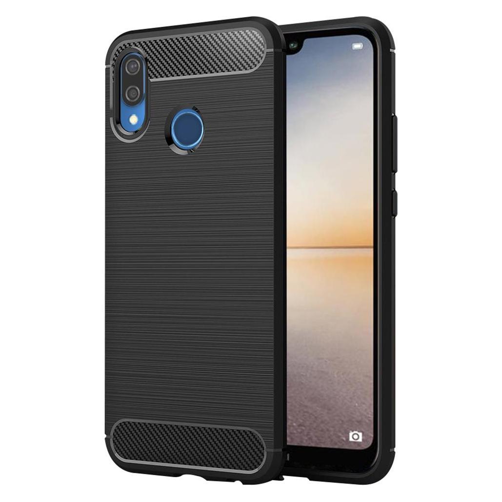 Techsuit - Carbon Silicone - Huawei P20 lite - Black (Huawei P20 Lite) (56337094)