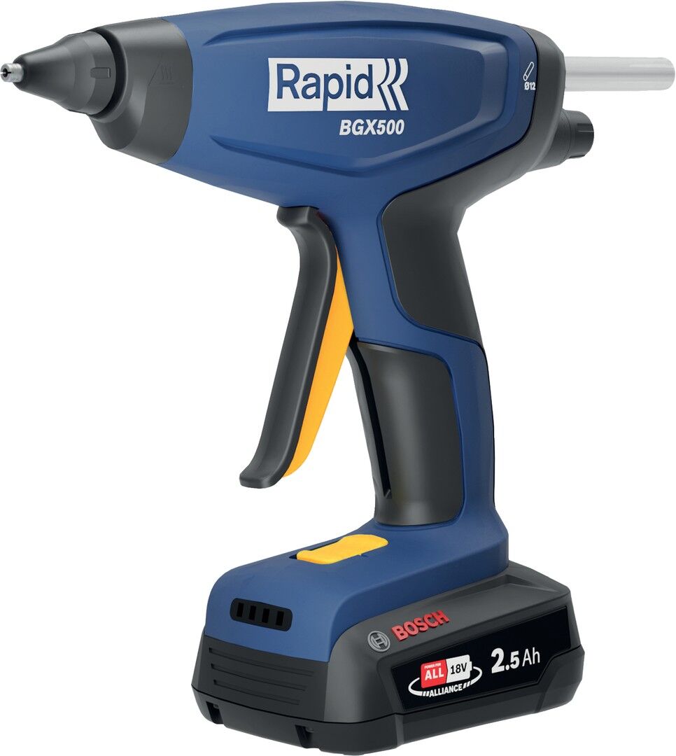 Isaberg Rapid AB Rapid Akku-Heißklebepistole BGX500 18V P4A, 1 Koffer inkl. Akku & Ladegerät