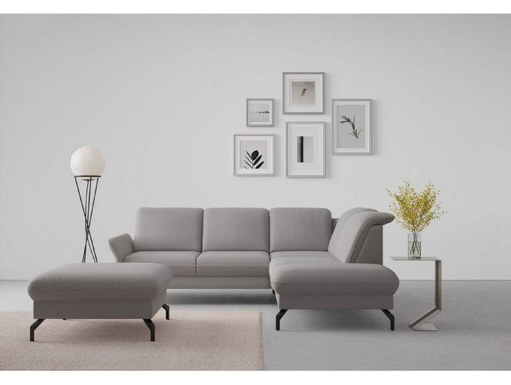 sit&more Ecksofa Fashion L-Form, wahlweise mit Kopfteilverstellung und Vorziehsitz, motorisch