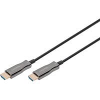 HDMI AOC Hybrid Glasfaserkabel, UHD 4K schwarz, 10 Meter