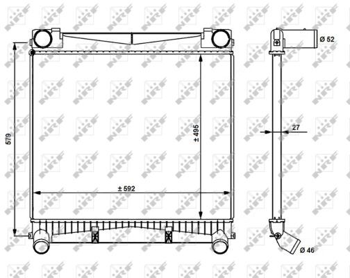 Nrf Ladeluftkühler 30911 Für Land Rover