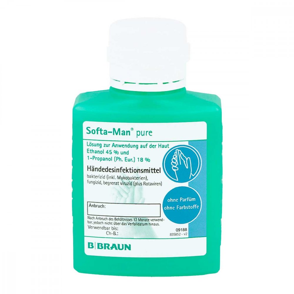 B. Braun Melsungen AG Softa Man pure Händedesinfektionsmittel 01977837