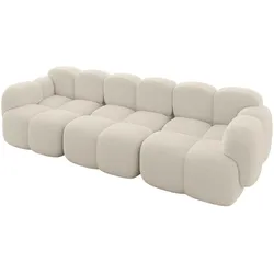 3-SITZER modulares Sofa Miko-S2 300x118x75 cm Beige Bouclé