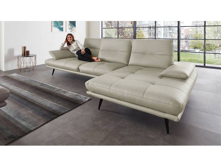Echtleder Sofa Roma mit Sitzverstellung