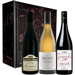 Wein Geschenkset  - Favoriten Weine - Guide Hachette 2 **  - 3 Fl. - 2.25L