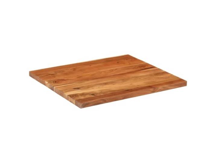 KLGBNCVE Tischplatte 110x80x3,8 cm Rechteckig Massivholz Akazie Rustikales Design, Vielseitig für Bartisch, Beistelltisch, Möbelprojekte, Leichte Reinigung