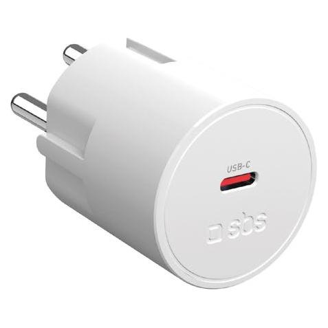 SBS Schuko Netzlader, 1x USB-C PD, 45W (45 W, 1 Port) (TETRSCHU1CPD45)