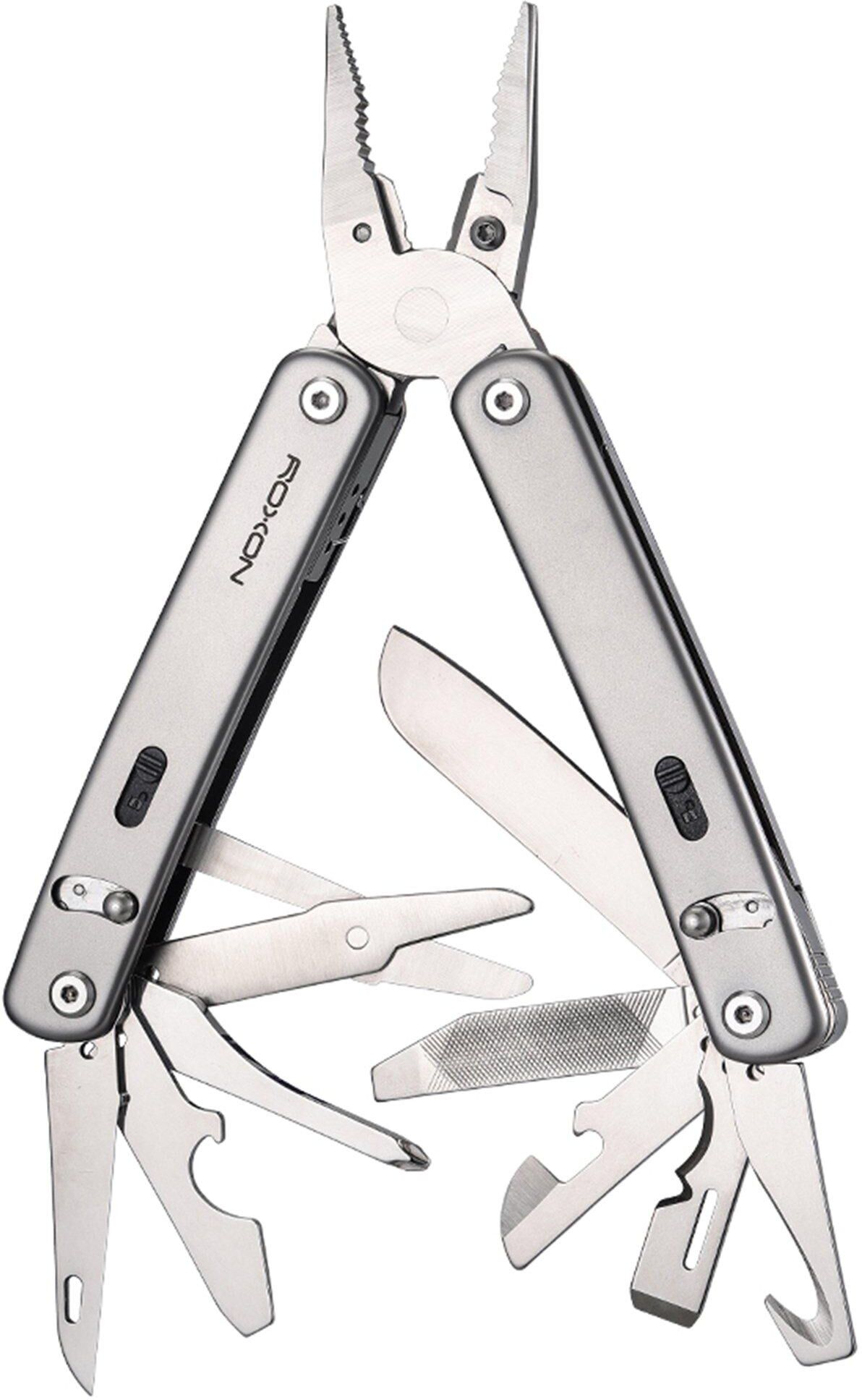 Roxon Flex multi-tool modulare S804G Stainless Steel, multi-tool modulare