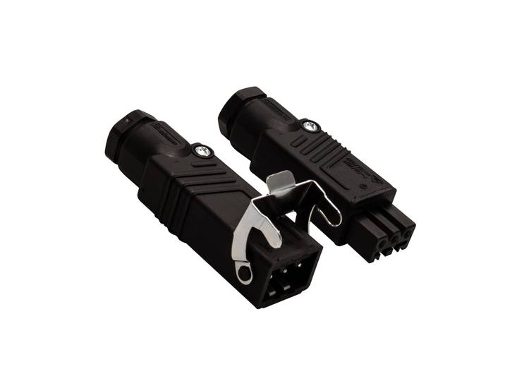 Hirschmann Stecker-Set (STAK 3 + STAS 3) inkl. Sicherungsbügel