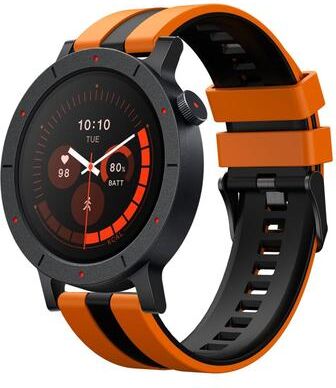 Everyday Crate Nothing CMF Watch 3 Pro Silicone Watch Band Vertical Two Color Sports Strap orange Black