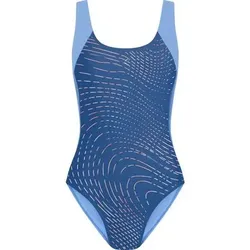 ENERGETICS Damen Badeanzug Da.-Schwimmanzug Nina W, Größe 36 in Blau Blau