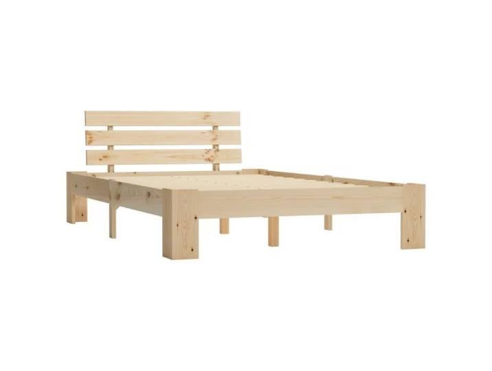 Lit adulte en bois de pin massif - Mode 7759 - 140x200cm