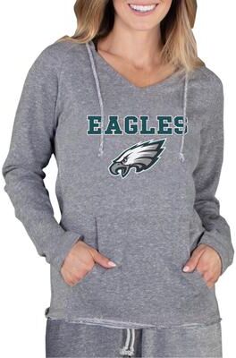 NFL Mainstream Women's Long-Sleeve Hooded Top (Size Medium) Philadelphia Eagles, Cotton,Polyester,Rayon