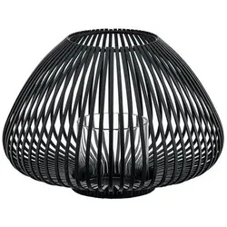blomus Laterne Lyva Ø 25 cm Stahl Schwarz S (Small)