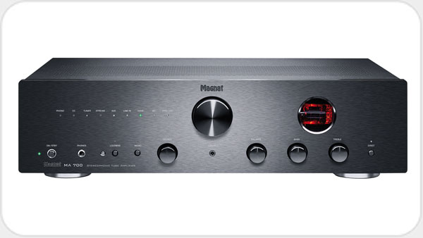 Magnat MA 700 Stereo Hybrid-Verstärker *schwarz* mit Röhrenvorstufe MG49517