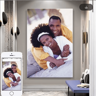 Inspire Picks Custom Photo Canvas Print With Frame Personalized Wall Art For Home & Gifts send Photos 100x60cm(no Frame)
