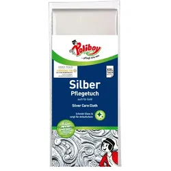 Metallpolitur Poliboy Silber Pflege Tuch 28x37 cm auch für Gold, Messing und Kupfer bestens geeignet