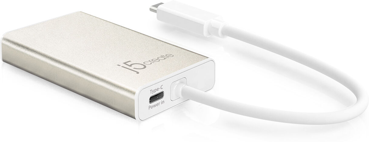 J5create Usb-C Multi-Adapter - Hdmi, Ethernet, Usb 3.1 Hub, Pd 2.0
