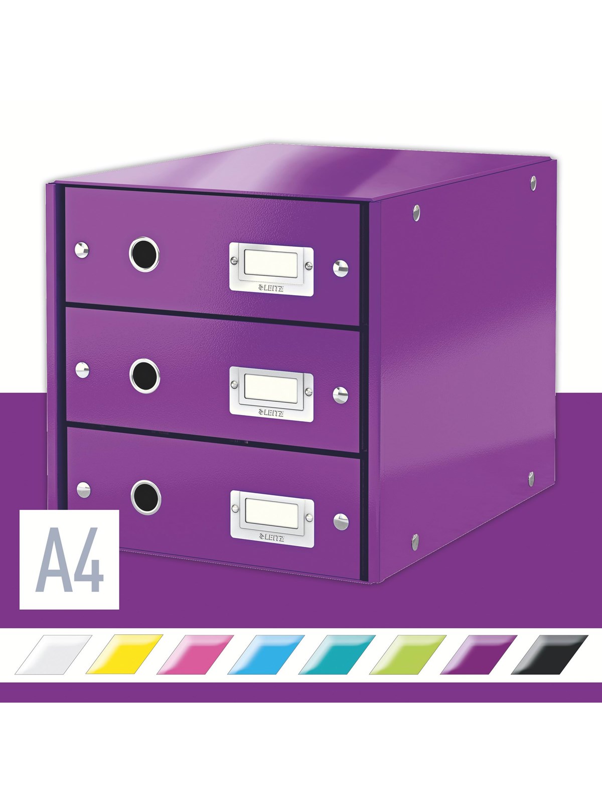 Leitz Click & Store WOW Schubladenset (3 Schubladen) Violett