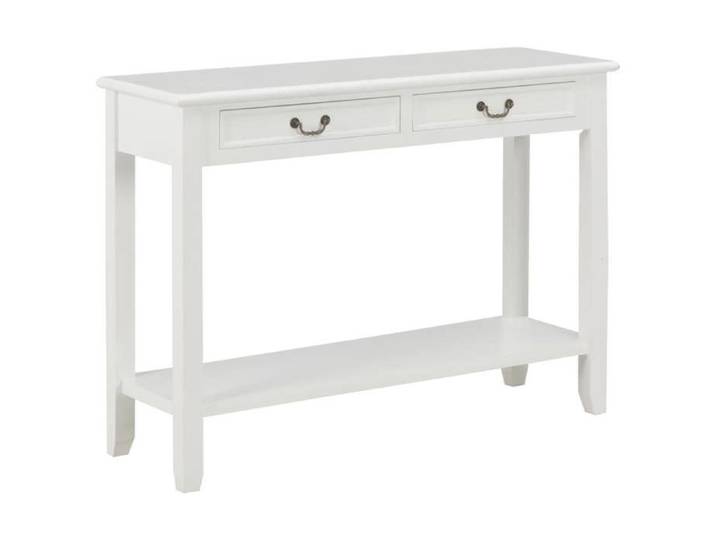 Table console Blanc 110x35x80 cm Bois