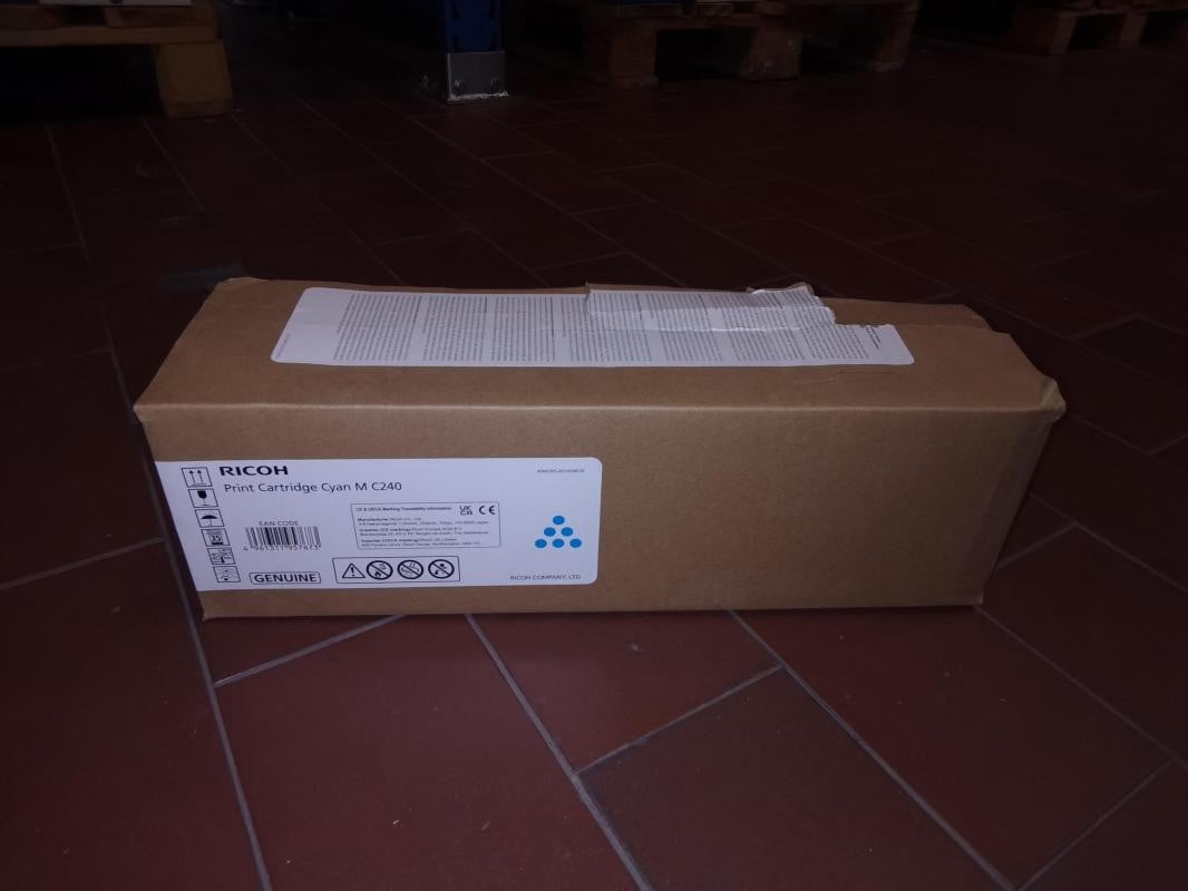 Ricoh 408452 tonercartridge voor de Ricoh MC240, cyaan