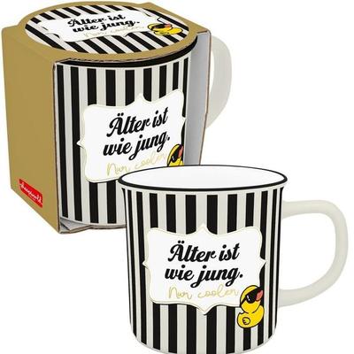 Sheepworld XL-Becher mit Motiv Ente und Spruch 'Älter'