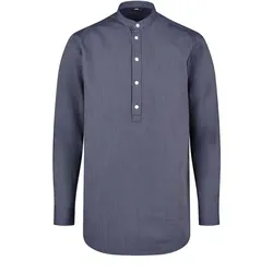Arbeitshemd "BO" marine/weiß - XS - Blau