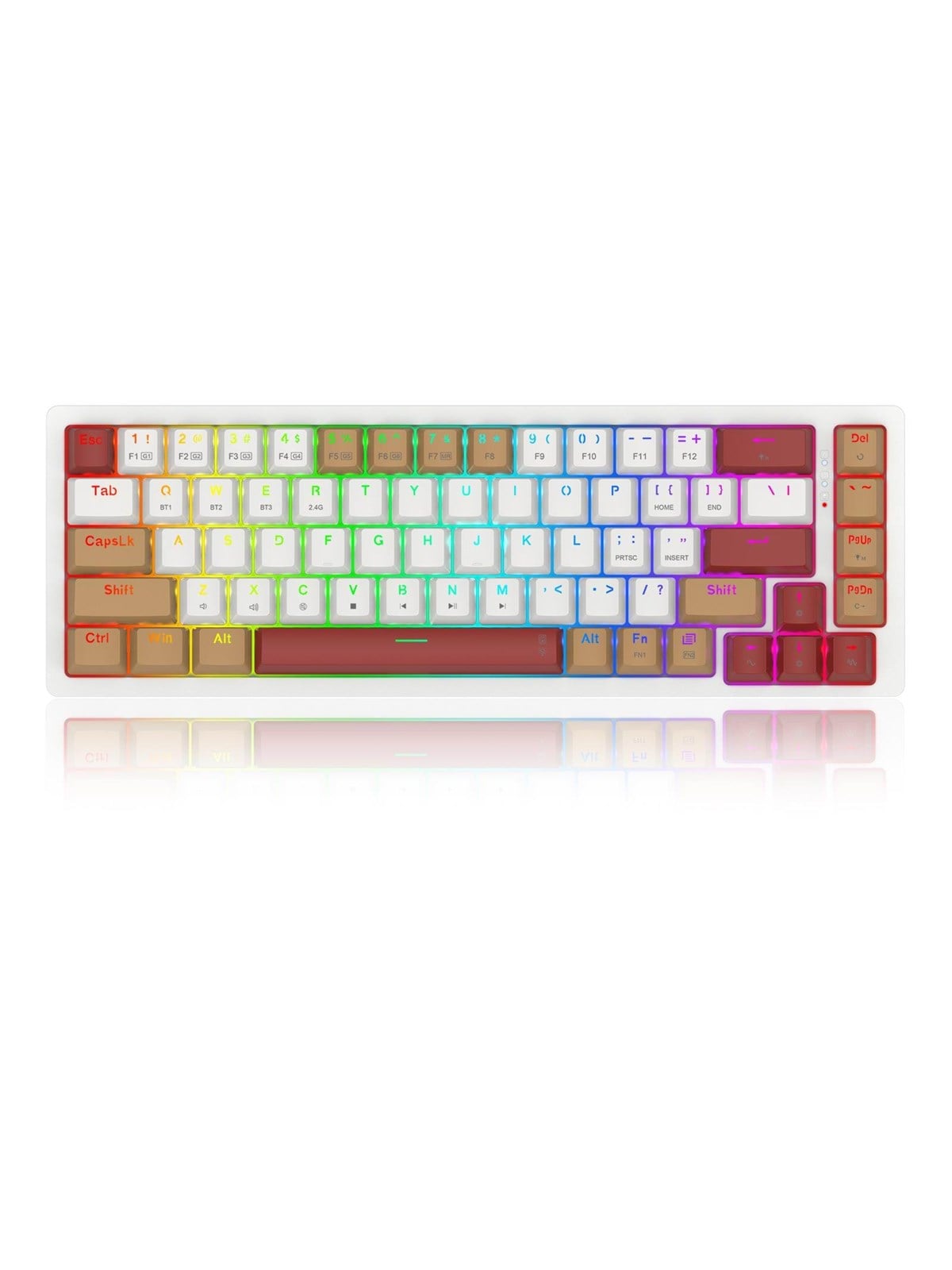 REDRAGON K677WLR-RGB-PRO Rammus keyboard - Gaming Tastatur - 65% - Englisch (US) - Weiss