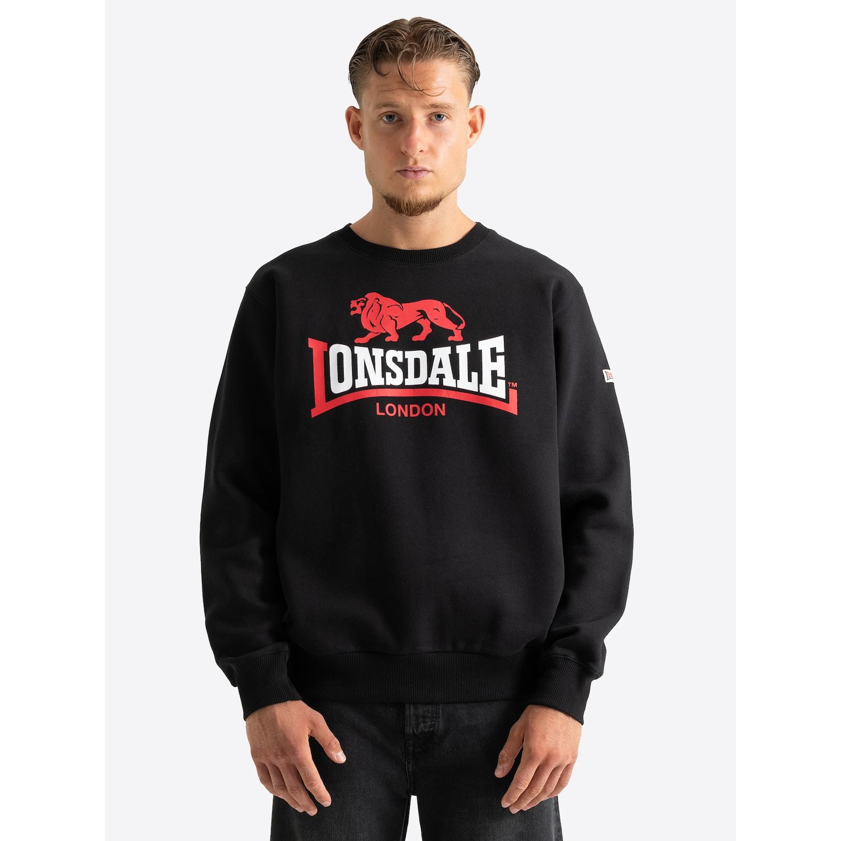 Lonsdale Herren Rundhals Sweatshirt normale Passform SURBITON