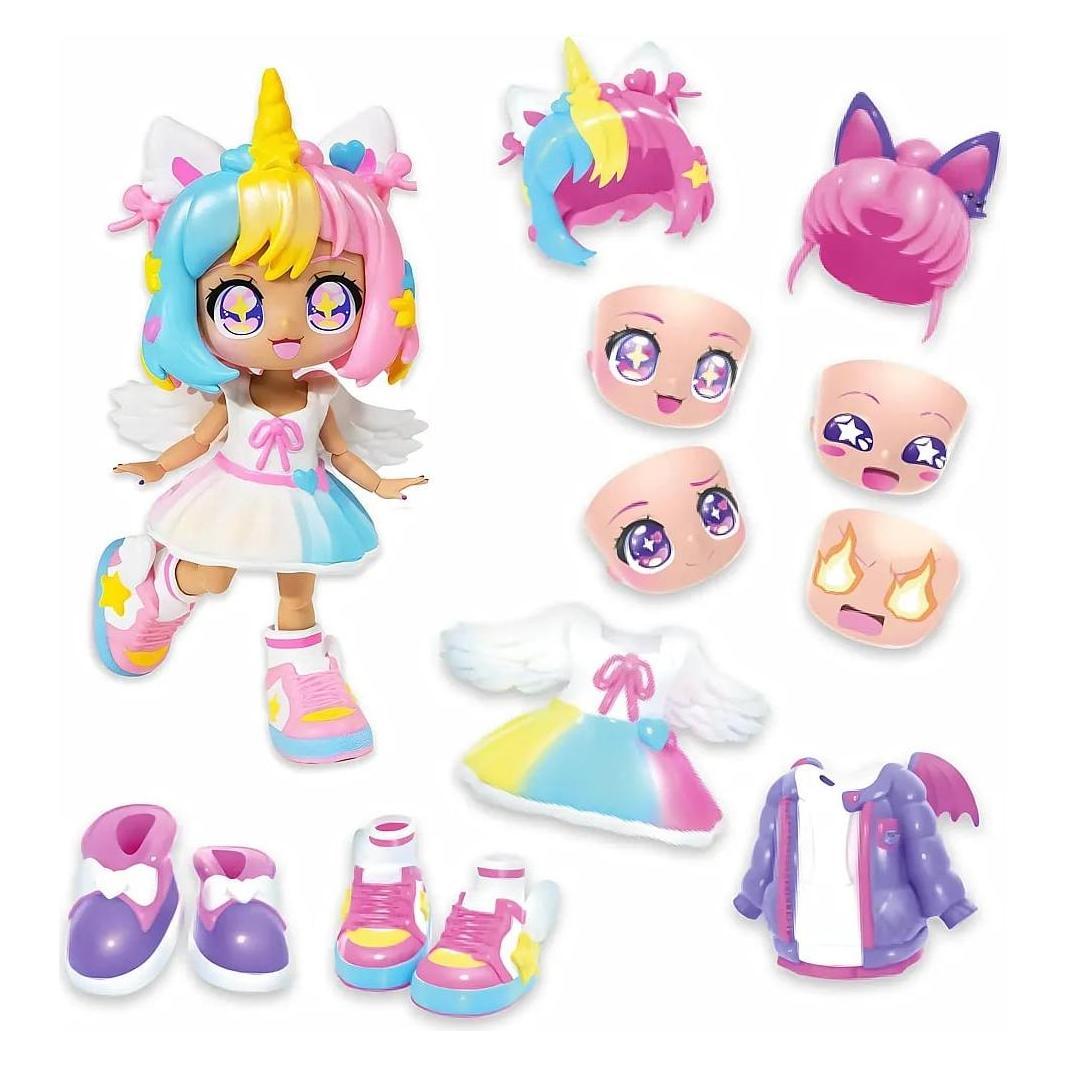 Bandai Spielfigur animakii switch & Swap Einhorn/Fledermaus (HEA26348)