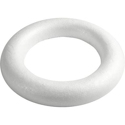 Creativ Company Styroporring, flach, Größe 35 cm, Dicke 46 mm, Weiß, 1 Stk