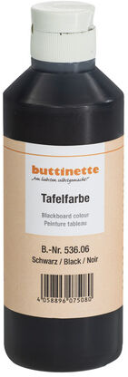 buttinette Tafelfarbe, schwarz, 250 ml