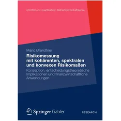 Moderne Methoden der Risiko- und Präferenzmessung, Fachbücher von Mario Brandtner