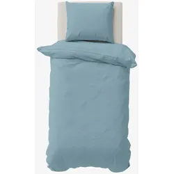 Nautica Solid Einzelperson Blau Bettbezugsset, 135x200, 80x80