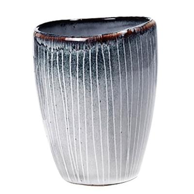 Broste copenhagen Becher Nordic Sea, Keramik Graublau