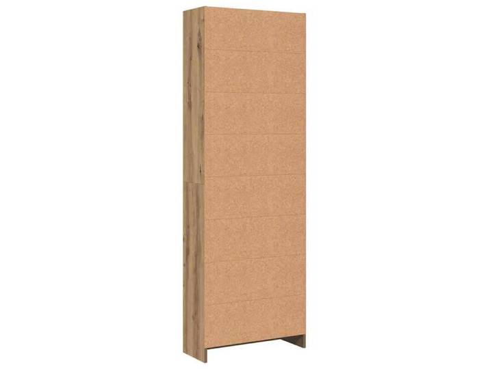 Bibliothèque chêne artisanal 60x24x176 cm bois d'ingénierie_2 ans garantie_71075