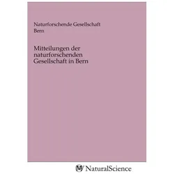 Mitteilungen der naturforschenden Gesellschaft in Bern, Fachbücher
