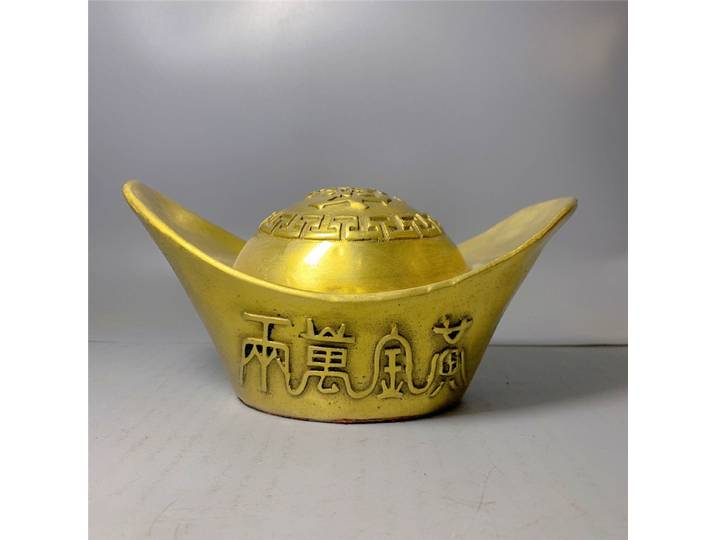 lingots, pièces de monnaie en laiton, décoration intérieure, objets d'artisanat pour le bureau, ornements, fortune et prospérité