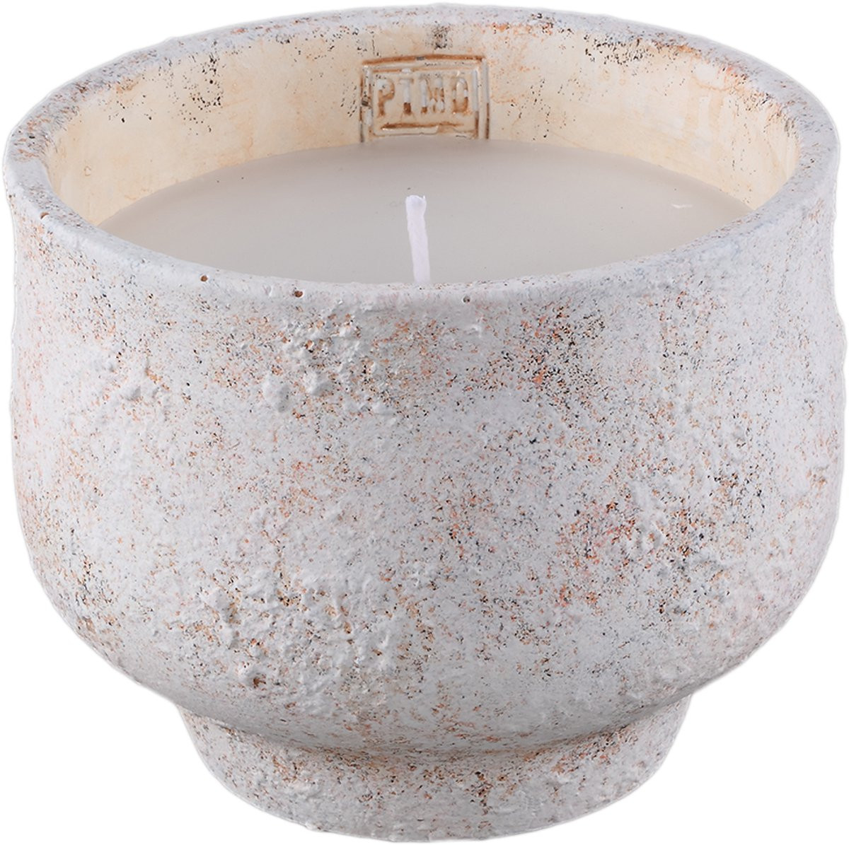 PTMD Haily White Cement Outdoor Kaars met voet