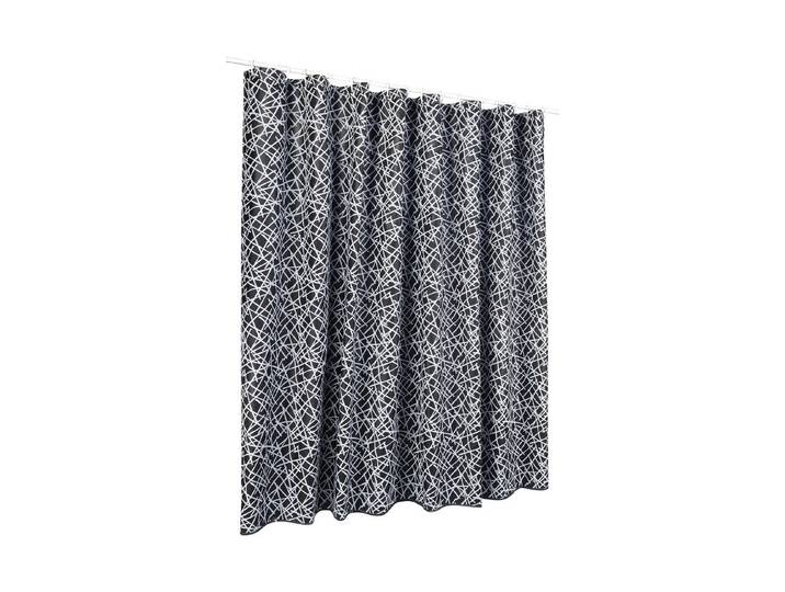 Spirella Duschvorhang Textil Schwarz-Weiss 180 × 240 cm