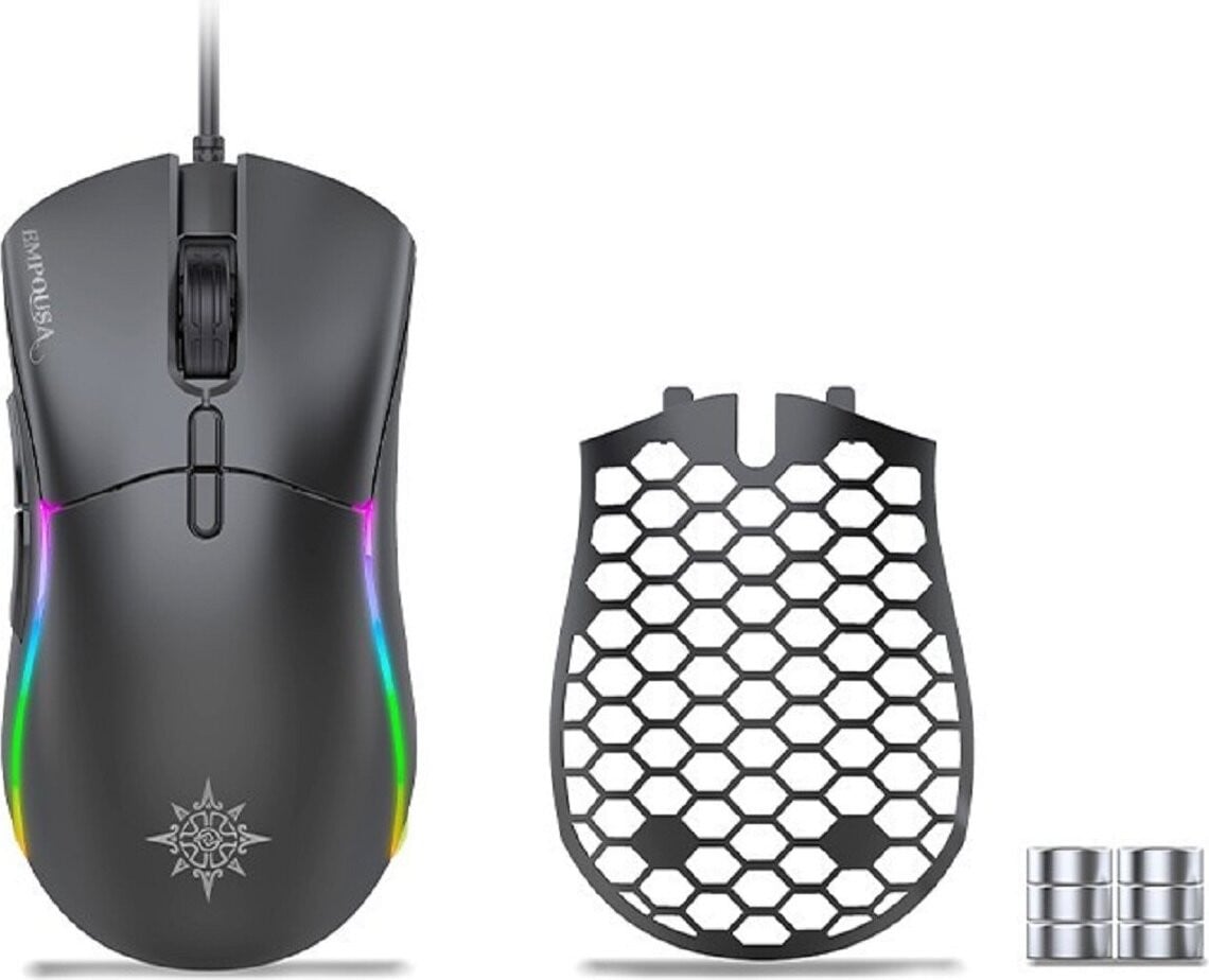 Inca IMG-GT20 optische gamingmuis, zwart, 1000-10000 DPI